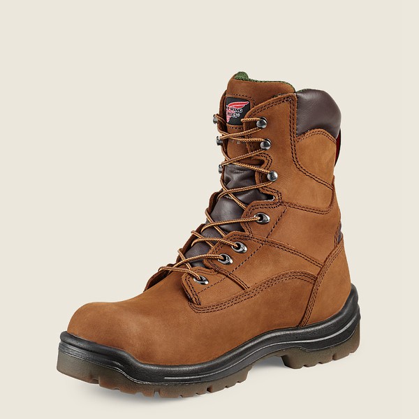 Red Wing Safety Bot Erkek - King Toe® - 8-Inch Waterproof Toe - Kahverengi - 65SQAXHRT